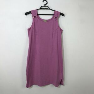 The Territory Ahead Dress Size XP Striped Pink Jumper Sleeveless Cotton Blend‎